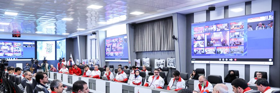حضور رئیس دفتر رئیس جمهور در رصدخانه هلال احمر