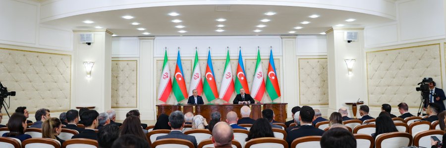 نشست مطبوعاتی مشترک با رئیس‌جمهور جمهوری آذربایجان
