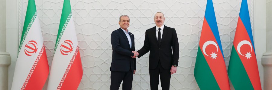 دیدار روسای جمهور ایران و آذربایجان