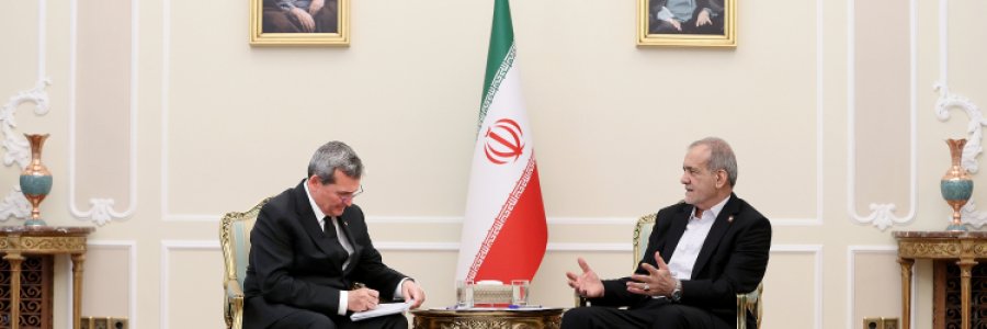 دیدار وزیر خارجه ترکمنستان با رئیس جمهور