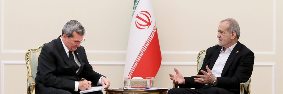 دیدار وزیر خارجه ترکمنستان با رئیس جمهور