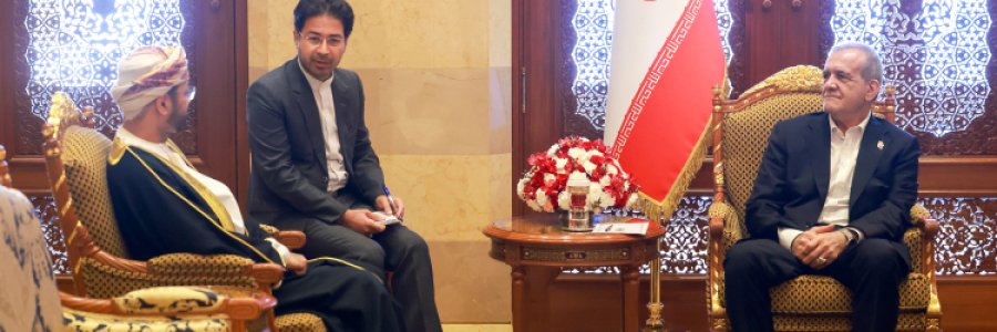 دیدار وزیر خارجه عمان با رئیس جمهور