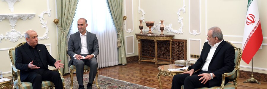 دیدار معاون دبیرکل جبهه مردمی برای آزادی فلسطین با رئیس جمهور
