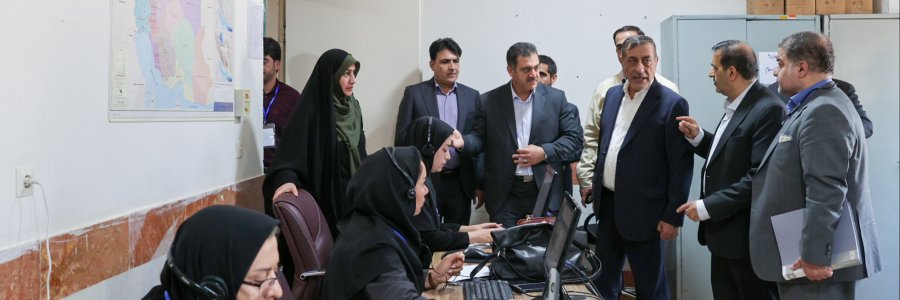 بازدید معاون اجرایی رئیس جمهور از ستاد ارتباطات مردمی سفر ریاست جمهوری استان ایلام