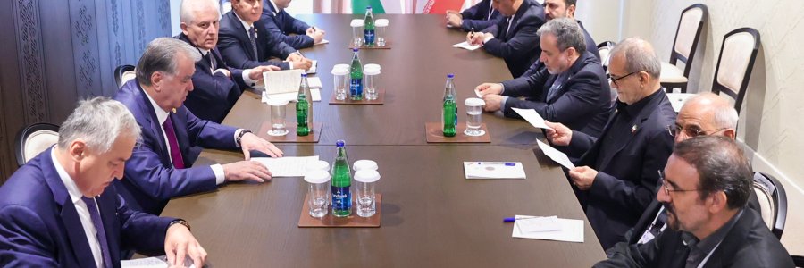 دیدار روسای جمهور ایران و تاجیکستان