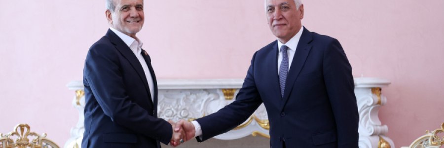 دیدار روسای جمهور ایران و ارمنستان