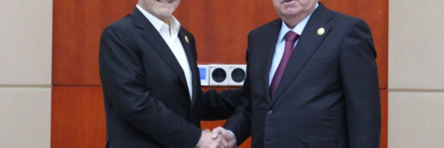 دیدار دکتر پزشکیان و رییس جمهور تاجیکستان