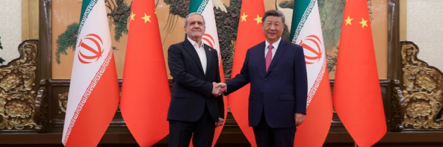 دیدار روسای جمهور ایران و چین