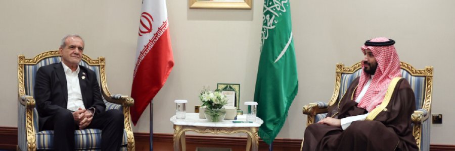 دیدار ولیعهد عربستان با رئیس جمهور