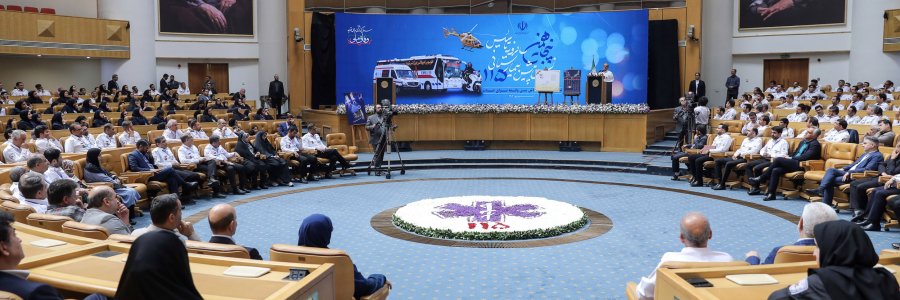 آیین پنجاهمین سالروز تأسیس اورژانس پیش بیمارستانی 115