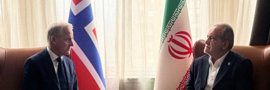 دیدار نخست وزیر نروژ با رییس جمهور