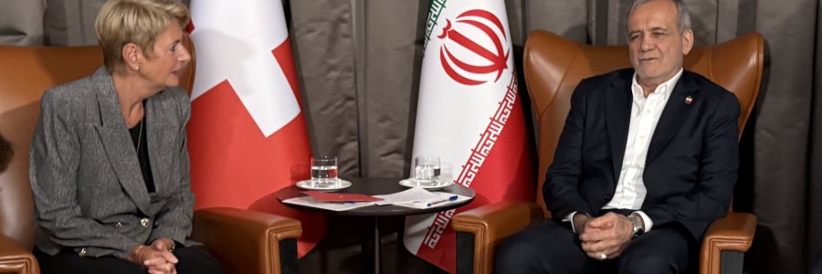 دیدار روسای جمهور ایران و سوئیس