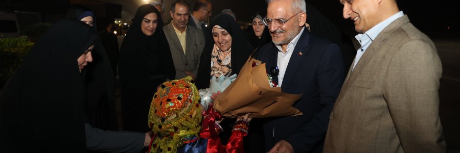 ورود رئیس دفتر رئیس جمهور به شهر رشت