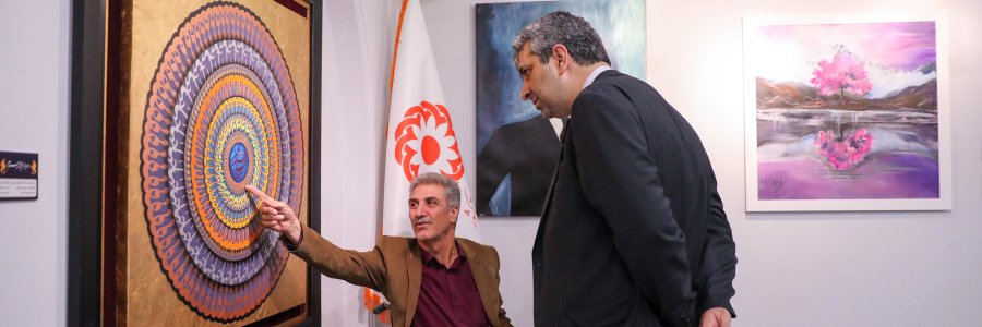 بازدید معاون ارتباطات و اطلاع رسانی دفتر رییس جمهور از نمایشگاه آثار جشنواره همام