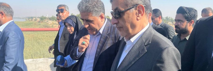 بازدید معاون اجرایی رئیس‌جمهور از پروژه پل اتصالی ملاثانی به عنافچه