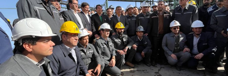 افتتاح پروژه احیای مستقیم 1/7 میلیون تنی مگامدول شرکت جهان فولاد با حضور معاون اجرایی رئیس‌جمهور
