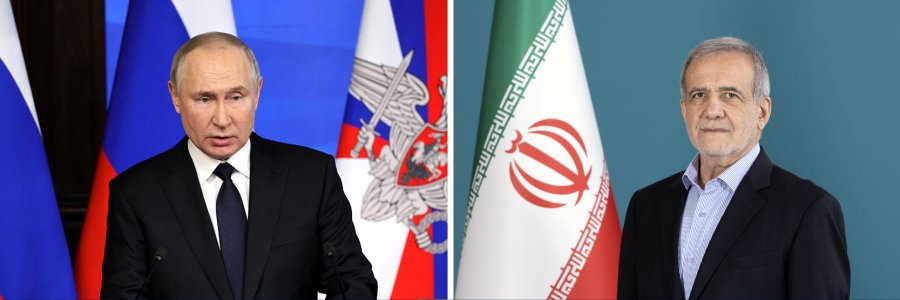 الرئيس الروسي يهنئ الرئيس بزشكيان بالذكرى السنوية لانتصار الثورة الإسلامية
