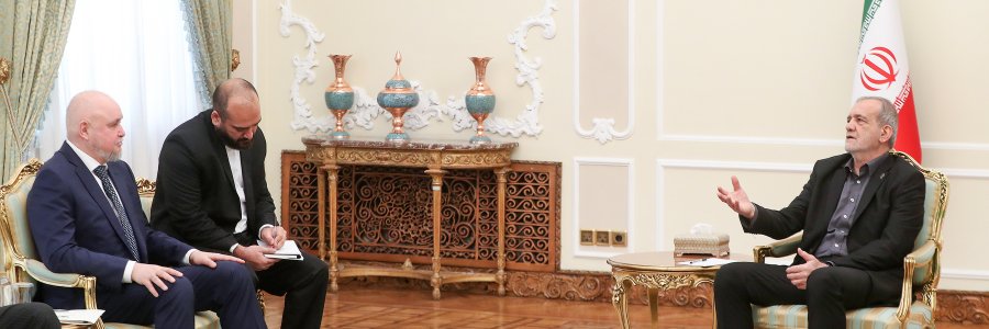 دیدار وزیر انرژی روسیه با رئیس جمهور