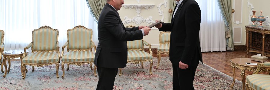 مراسم دریافت استوارنامه سفیر جدید قرقیزستان