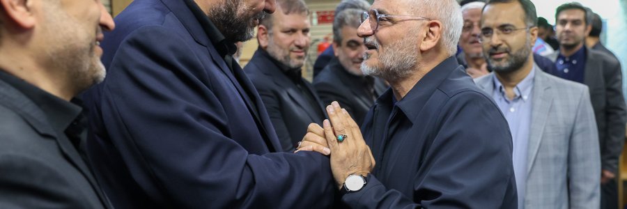 حضور دکتر حاجی میرزایی در مراسم ترحیم والده دکتر کولیوند 
