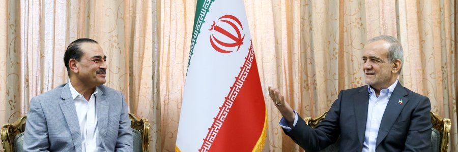 دیدار فرمانده ارتش پاکستان با رئیس‌جمهور