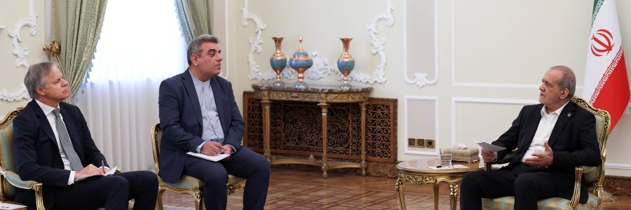 رئيس الجمهورية يطالب برلين بإصلاح مقارباتها ويؤكد التزام طهران بالحوار والاحترام المتبادل لتطوير علاقات متوازنة
