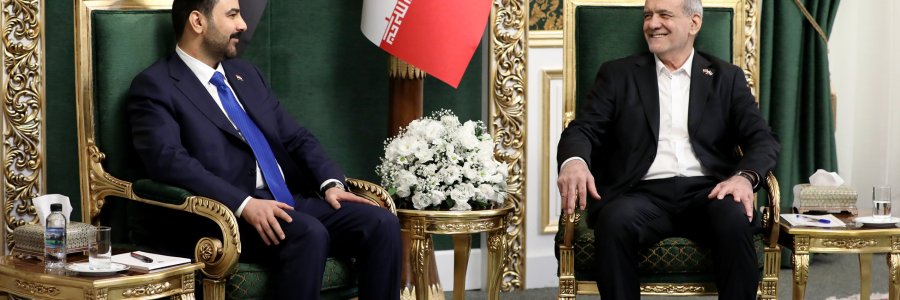 دیدار دوجانبه دکتر پزشکیان و نخست‌وزیر عراق