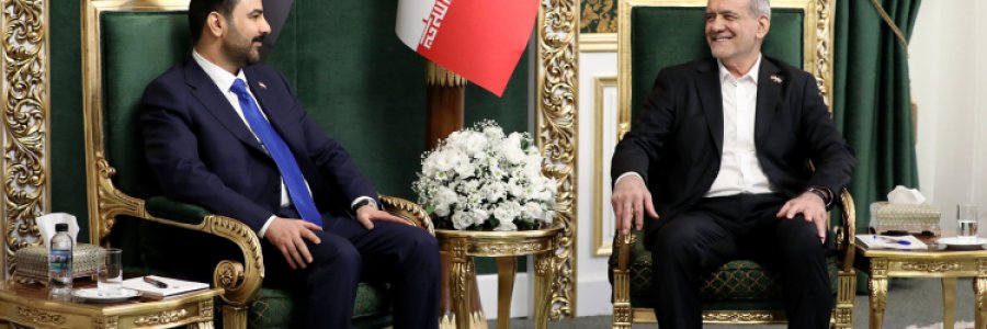 الرئيس بزشكيان ورئيس الوزراء العراقي يشددان على تعزيز العلاقات الاستراتيجية وفتح آفاق جديدة للتعاون
