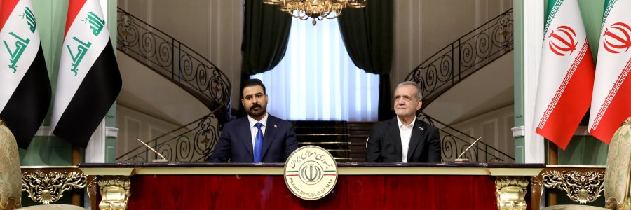 إيران والعراق تصدران بياناً مشتركاً في ختام الزيارة الرسمية لرئيس الوزراء العراقي إلى طهران
