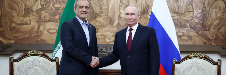 الرئيس بزشكيان يؤكد صمود الشعب الإيراني أمام العدوان وبوتين يشدد على تطور العلاقات الثنائية في جميع المجالات
