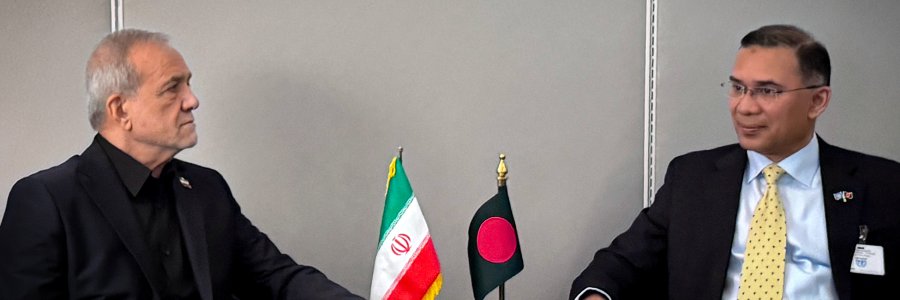 الرئيس الإيراني ورئيس الوزراء البنغلاديشي يؤكدان على تطوير العلاقات الثنائية وتعزيز التعاون المشترك
