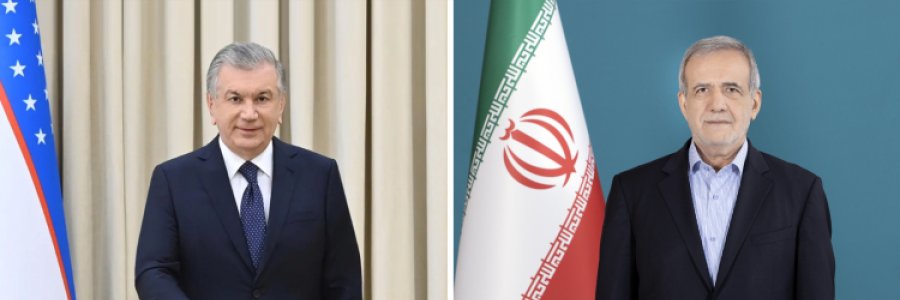 الرئيسان الإيراني والأوزبكستاني يؤكدان ضرورة تعزيز العلاقات وتطوير التعاون بين البلدين في مختلف المجالات
