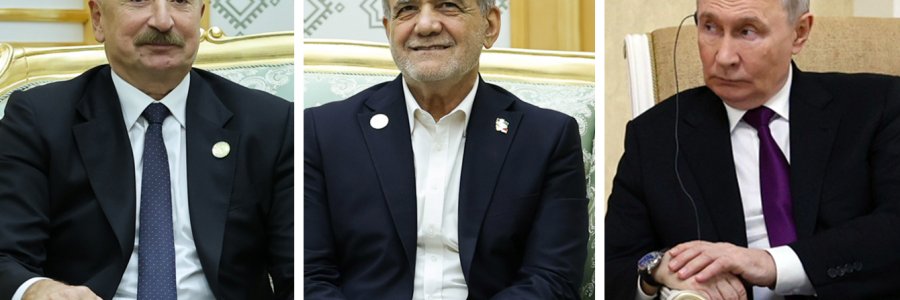 رؤساء إيران وروسيا وأذربيجان يؤكدون توسيع التعاون الثلاثي وتعزيز التفاعلات في حوض بحر قزوين
