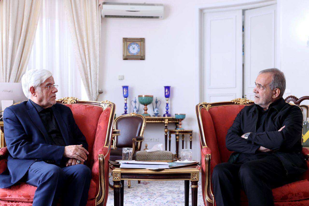 دکتر عارف با رئیس جمهور منتخب دیدار کرد