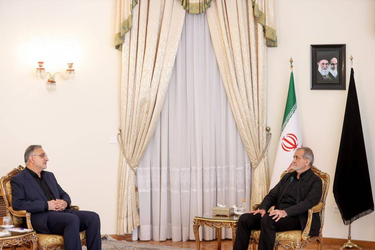 دیدار دکتر زاکانی با رئیس جمهور منتخب
