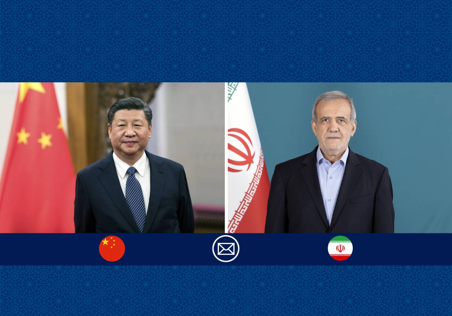 پیام تبریک دکتر پزشکیان به رئیس جمهوری خلق چین